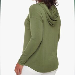 S.C.&CO. Womens Long Sleeve Supreme Comfort Lightweight Hoodie Top, Bronze Green
